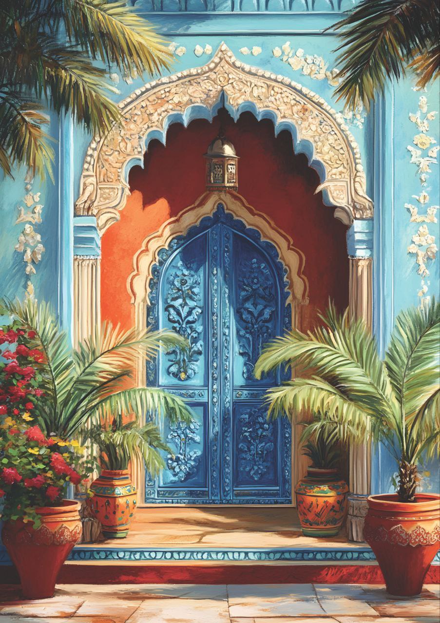 Royal Persian Doorway (Full Size - Decoupage Paper)