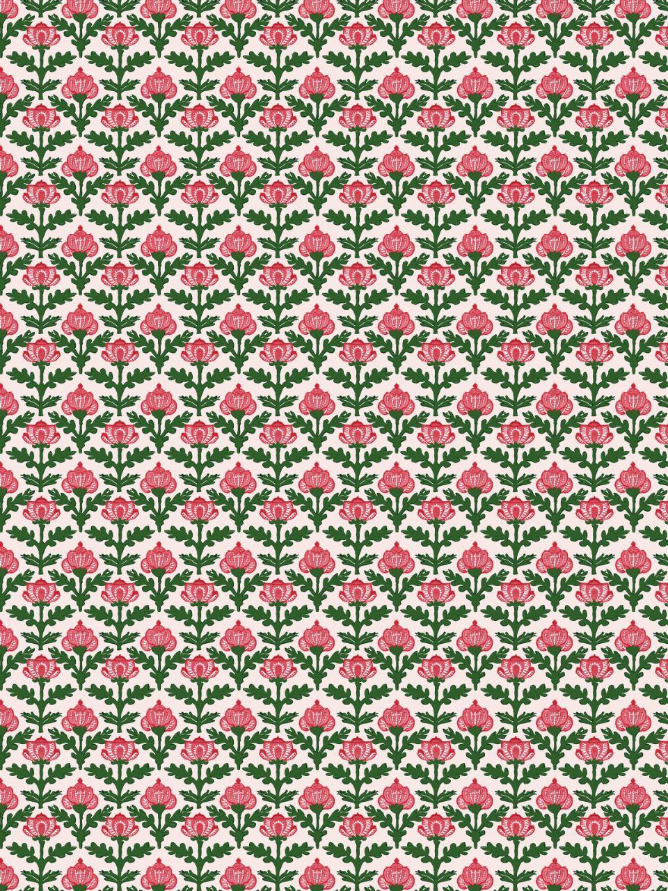 Royale Echoes - Seamless Block Print (Instant Transfer Sheet)