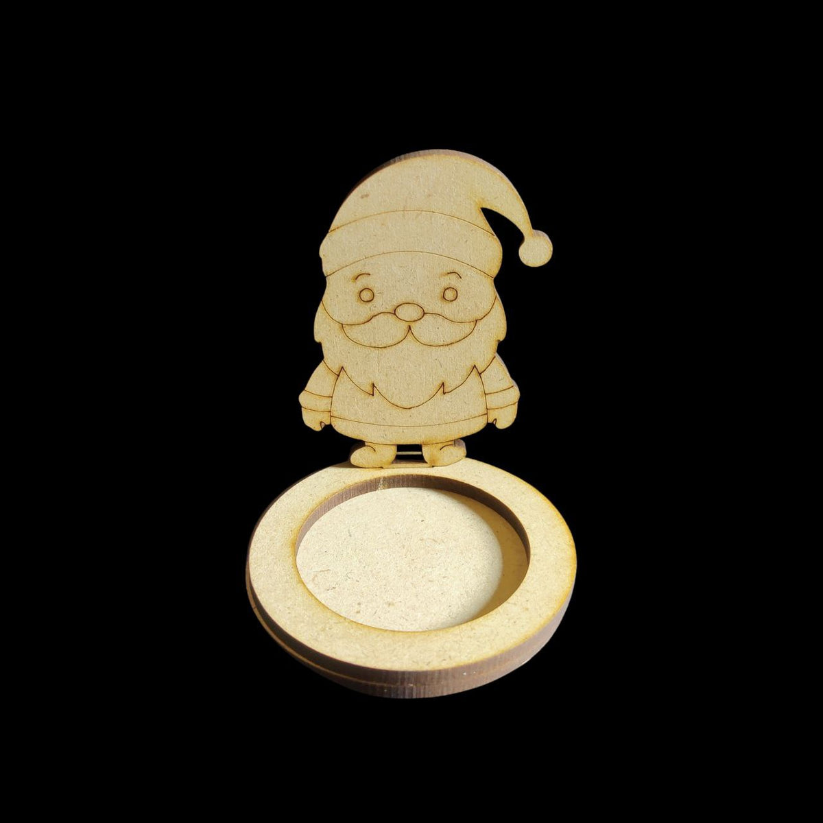 Santa Gnome - Mini Tealight Holder (MDF) Christmas
