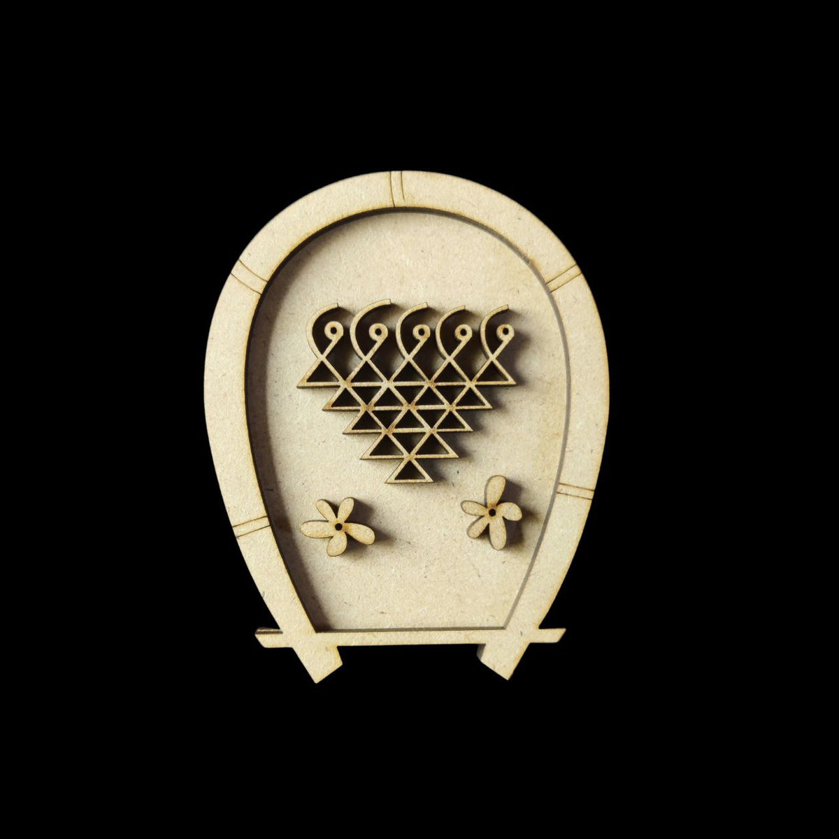 Saraswati Yantra Base -Supdi Kulo (MDF Festive)