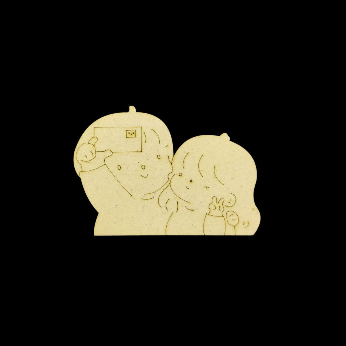 Selfie Play-Time (Cute Premarked base - MDF) Valentine's Collection