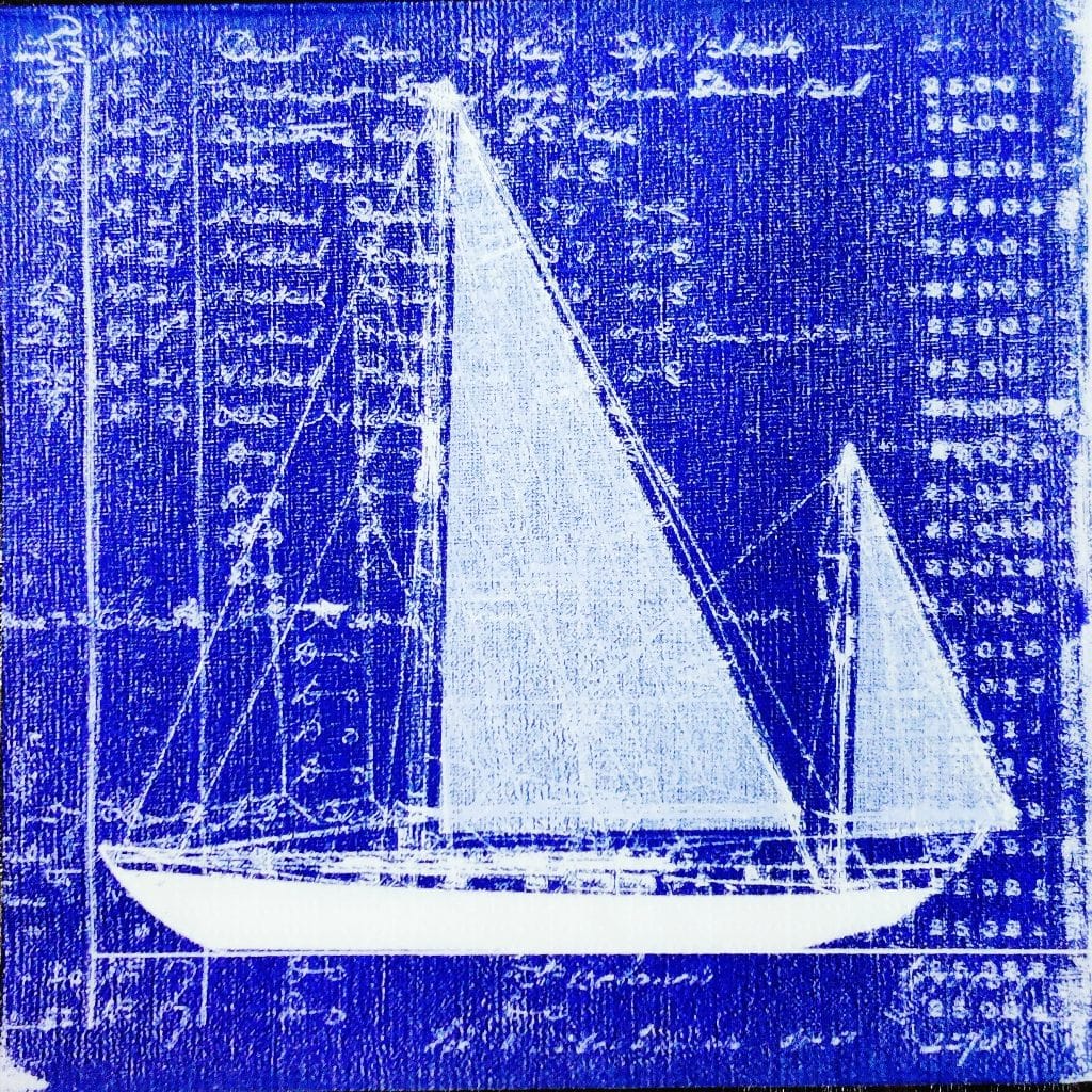 Ship with Sails ( German Napkin Tissues )