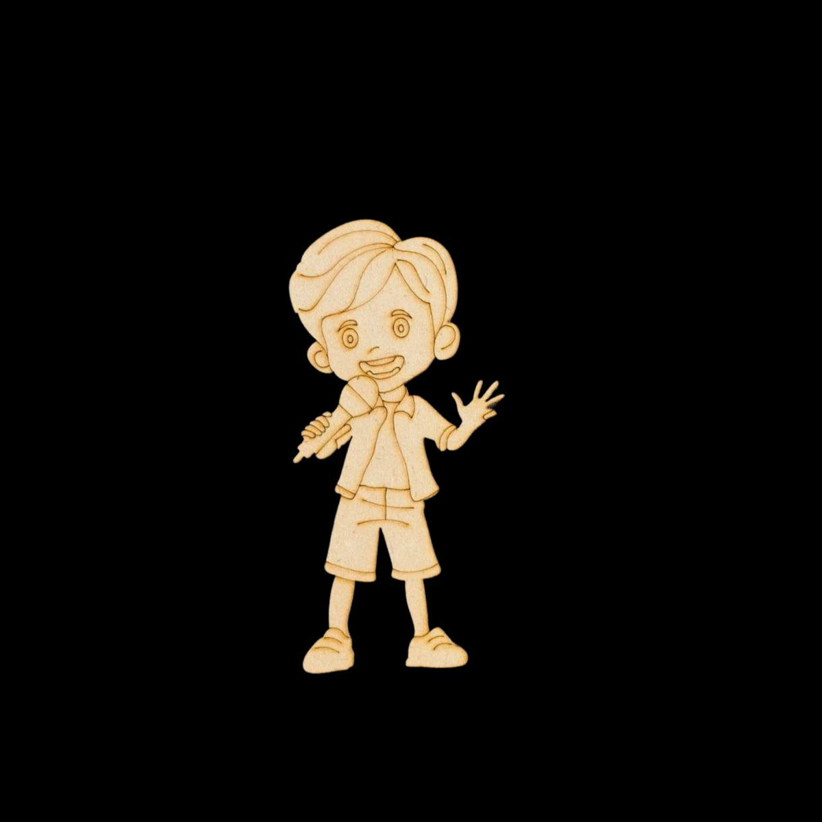 Singing Boy (MDF - Premarked Painting base)