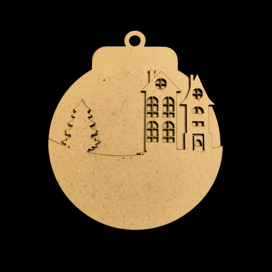 Santa Claus (MDF Layered Christmas Ornament )