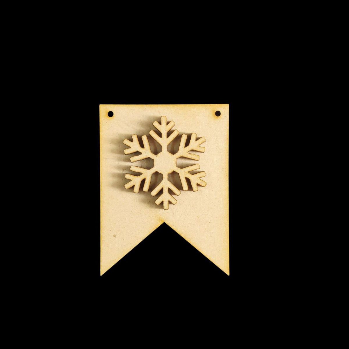 SnowFlake Christmas bunting (MDF)