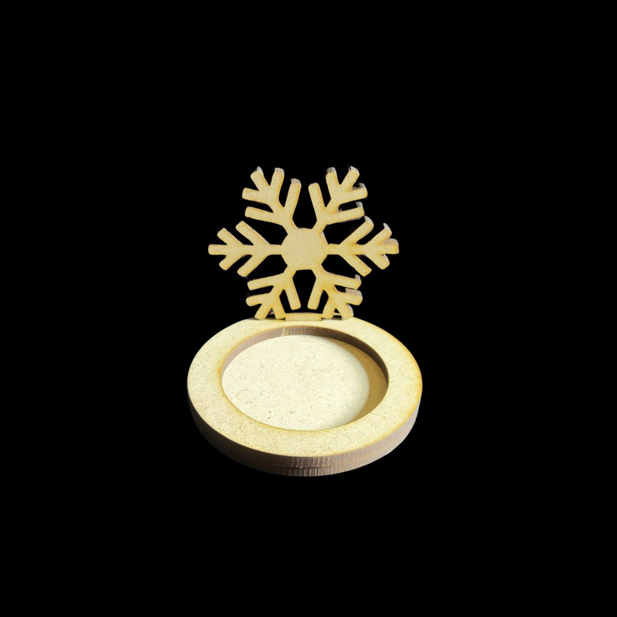 Snowflake - Mini Tealight Holder (MDF) Christmas