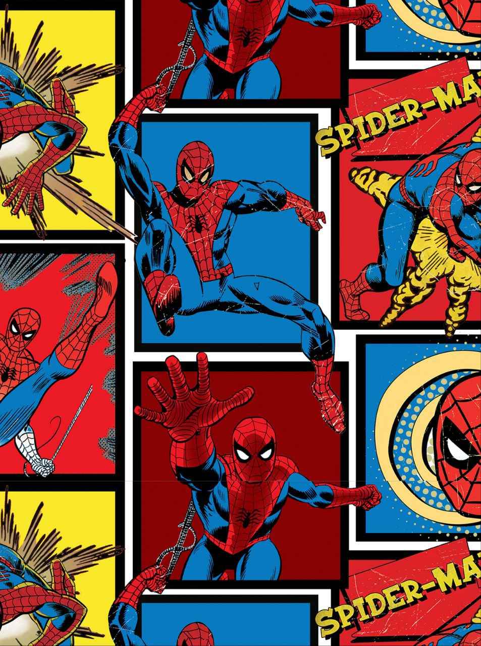 Spiderman Comic Strip - Seamless Pattern (Decoupage Paper)