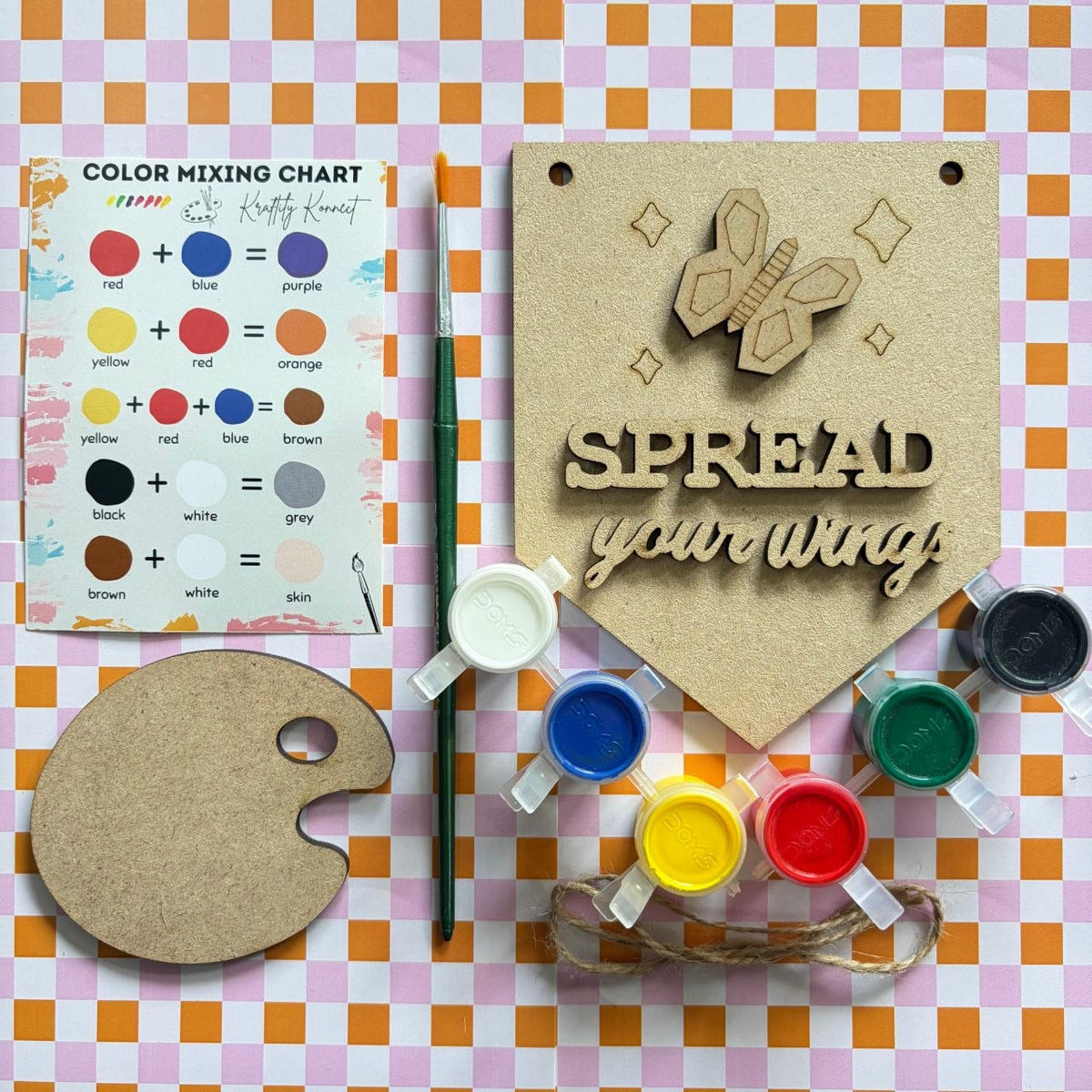 Spread Your Wings - Quotes Wall Hanging DIY Kit