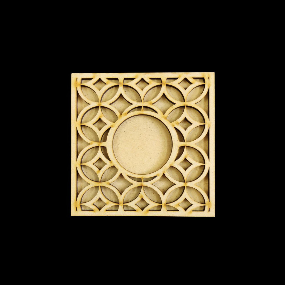 Square Cutwork - Diwali (MDF Tealight Holder) 1