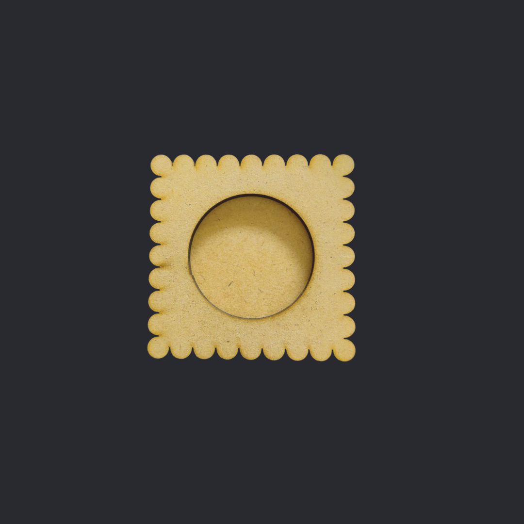 Square Scallop ( Mini Tealight )