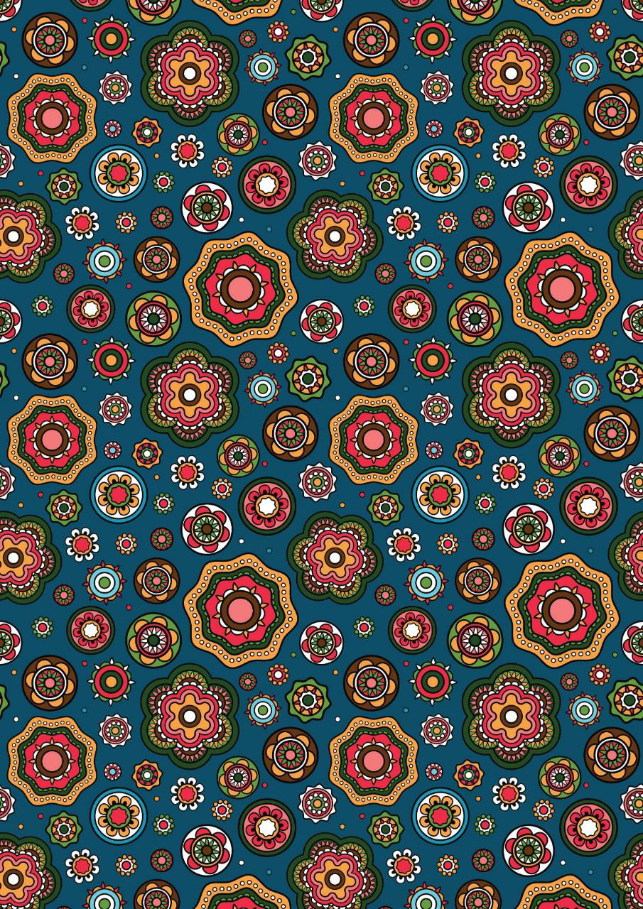 Squiggly Rounds ( Decoupage papers )