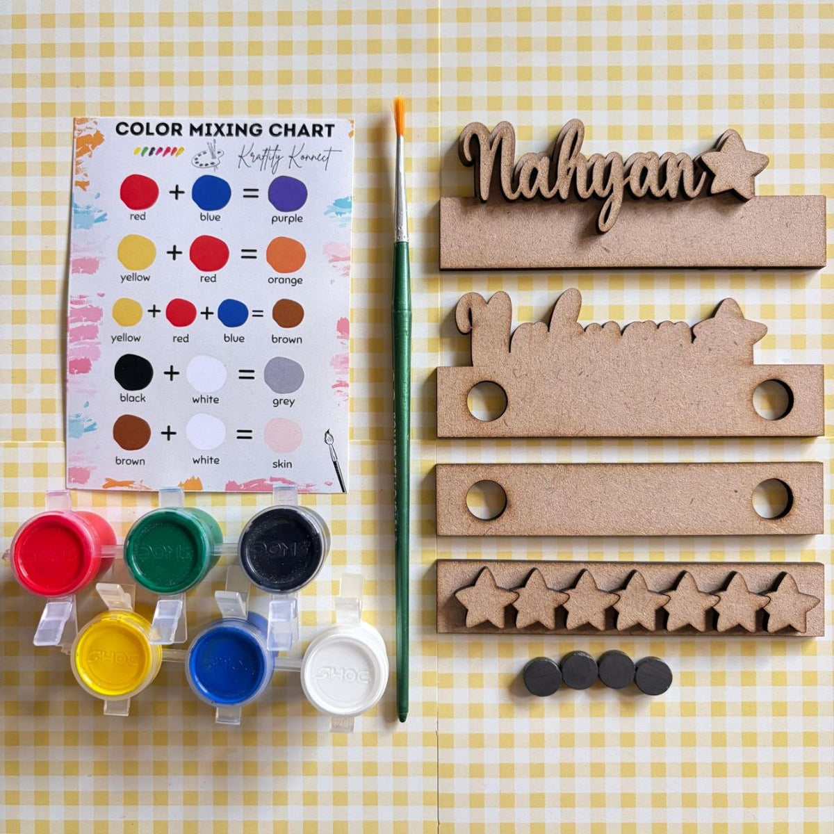 Star - 2in1 DIY Kit - Fridge Magnet Cum Desk Stand
