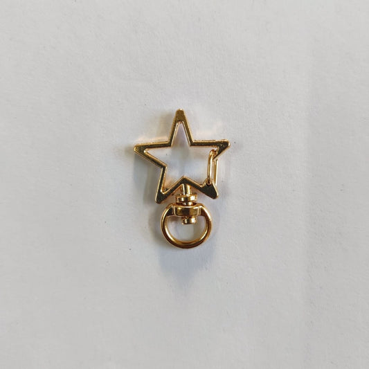 Star - Swivel Clasp Keyring (Gold)