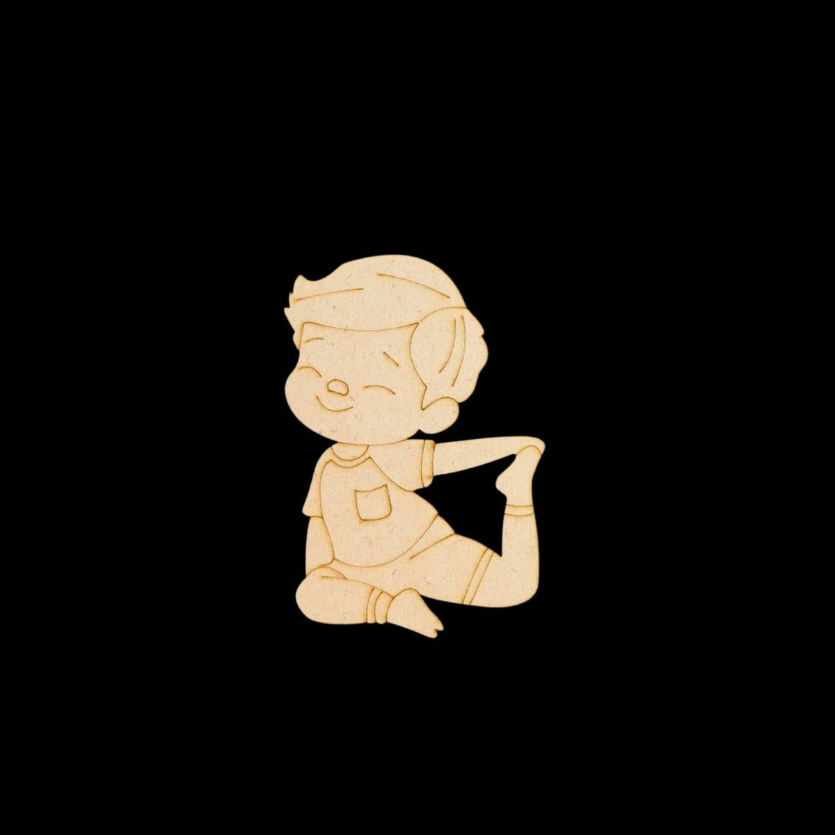 Stretching Fit Boy (MDF - Premarked Painting base)