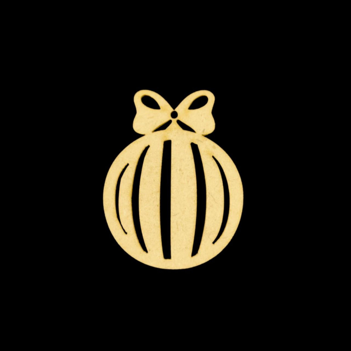 Stripe Bauble ( MDF Christmas Ornament )