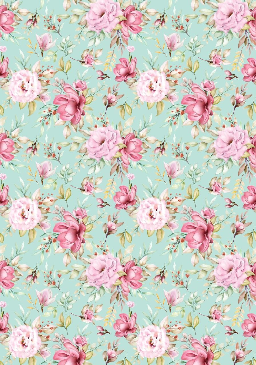 Subtle Floral ( Instant Transfer sheet )