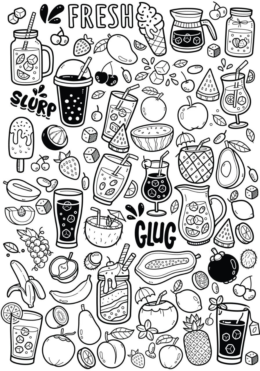 Summer Treats ( Instant Transfer Sheets )