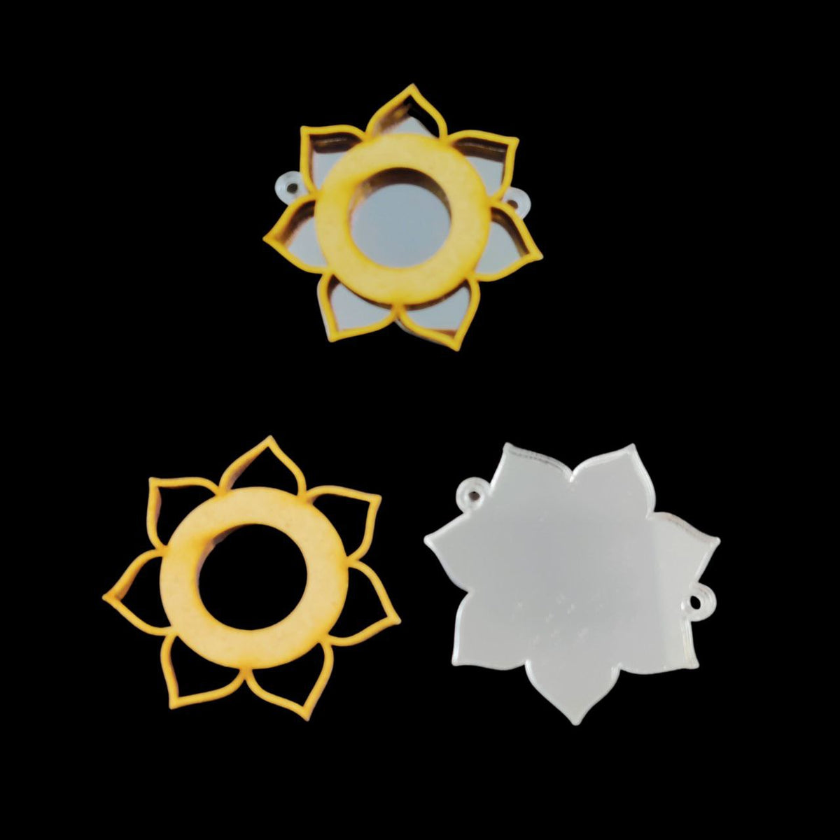 Sun - Traditional Rakhi with silver acrylic (MDF)