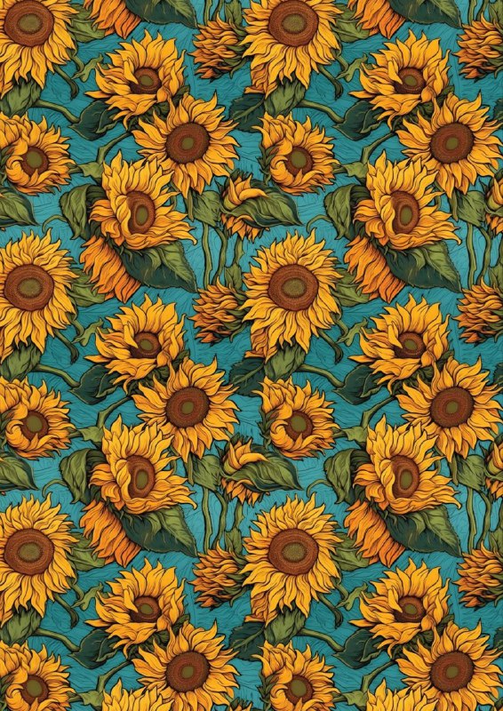 Sunflower Bunch (Instant Transfer Sheet)