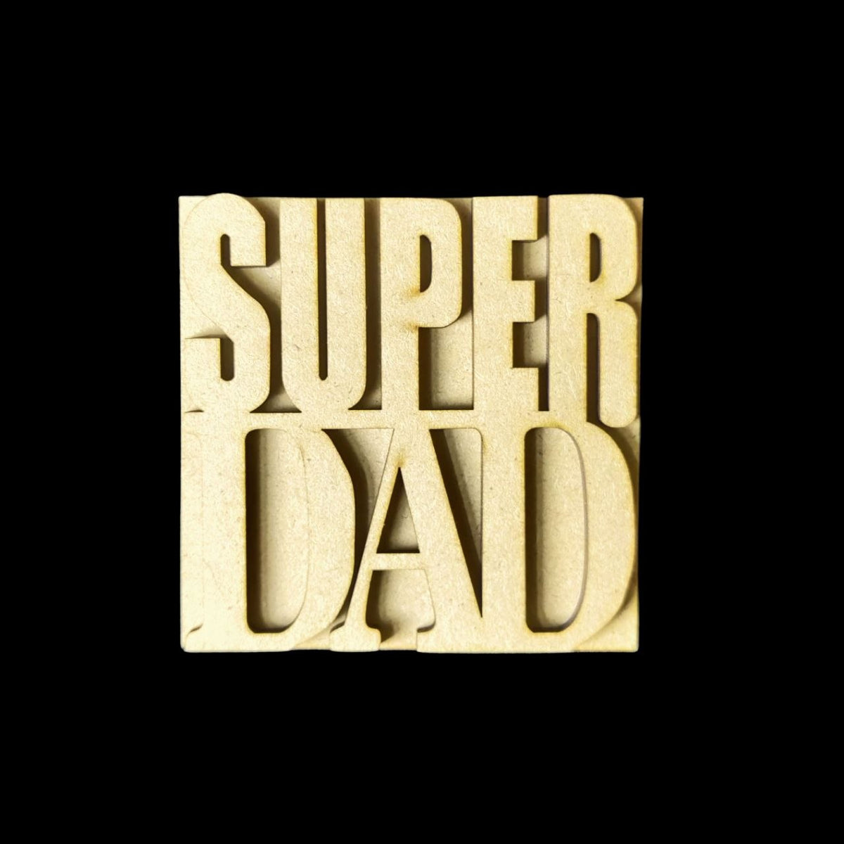 Super Dad (MDF - Layered Coaster & Fridge Magnet Base)