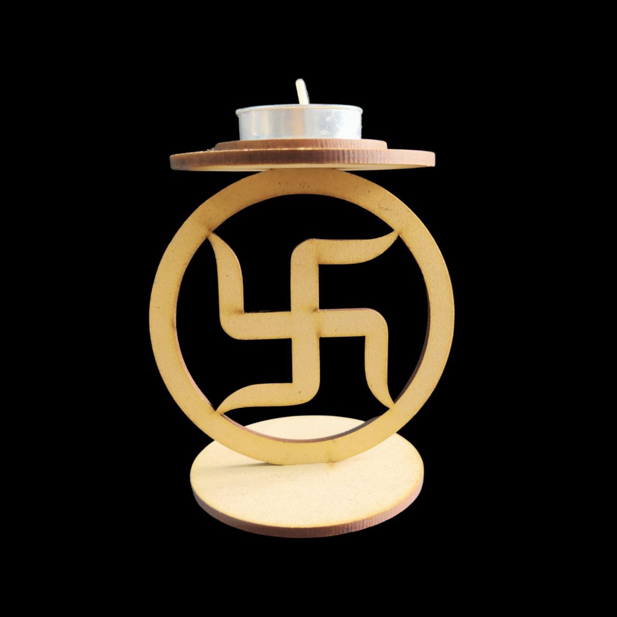 Swastika (Tealight Holder MDF) Festive