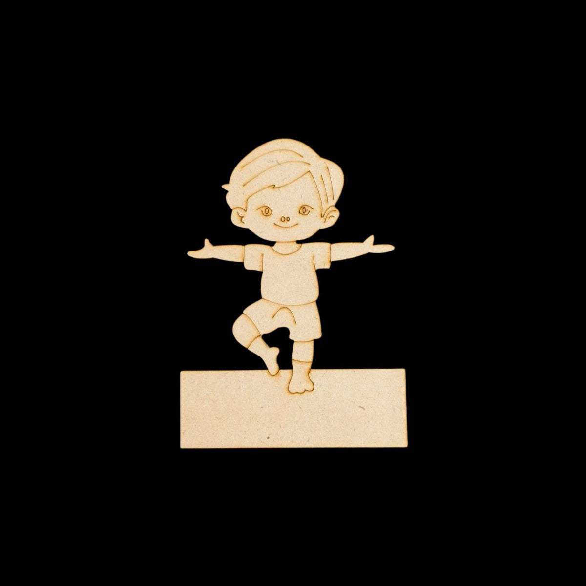Tai Chi Boy (Mini Fridge Magnet Name Board) MDF