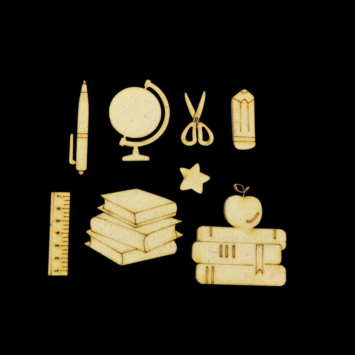 Teacher Theme - Embellishment Bundle (MDF)