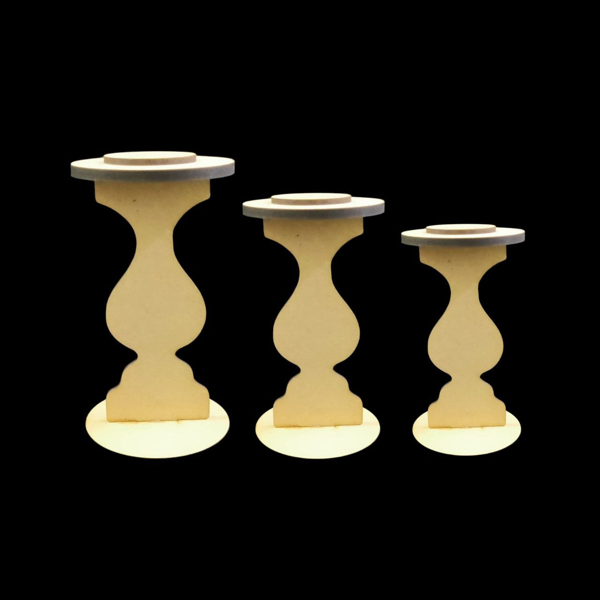 Tealight Pillar Stands - MDF