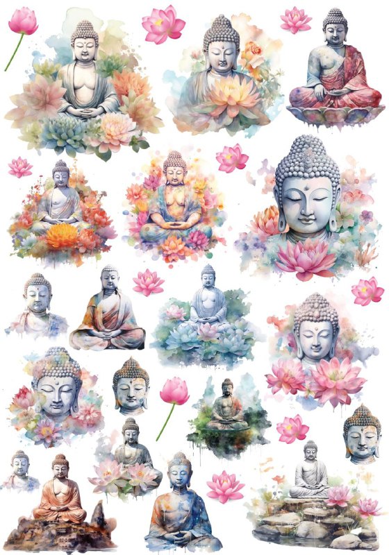 The Buddha - Nirvana (Instant Transfer Sheet)