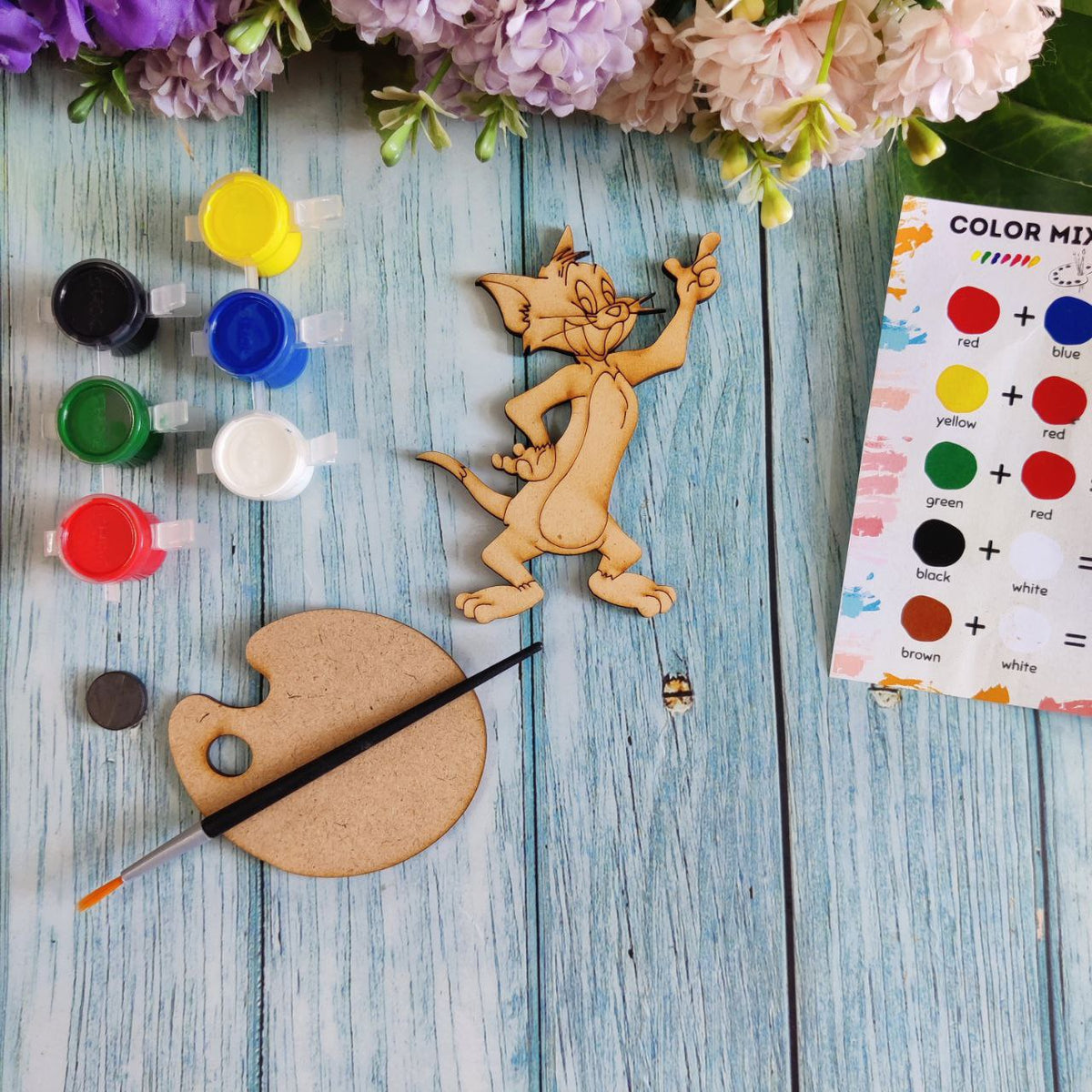 Tom the Cat (Fridge Magnet DIY kit) MDF