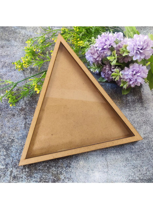 Triangle ( MDF - Tray/Platter/Wall Decor ) with Acrylic