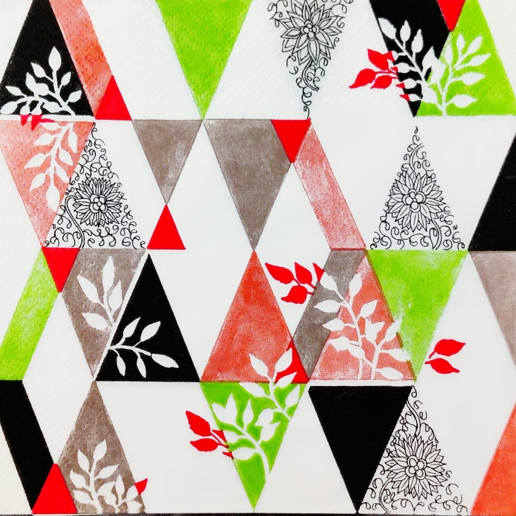 Triangle Print ( German Napkins Tissues )