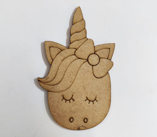 Unicorn - Coloring Base ( Fridge Magnet Base )