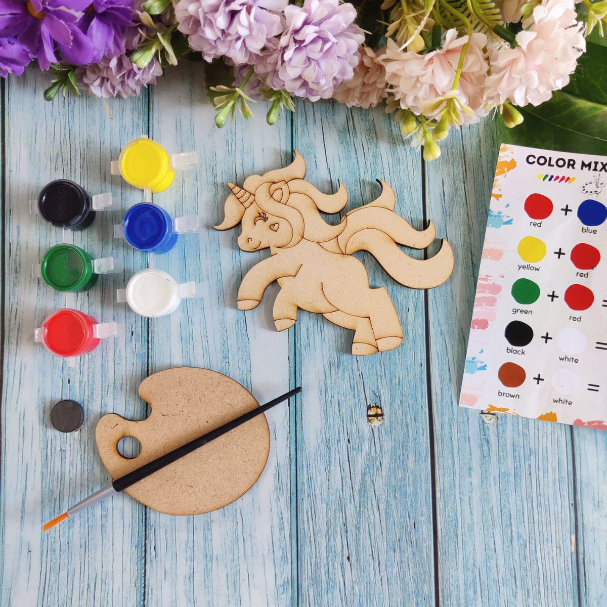 Unicorn Flying (Fridge Magnet DIY kit) MDF