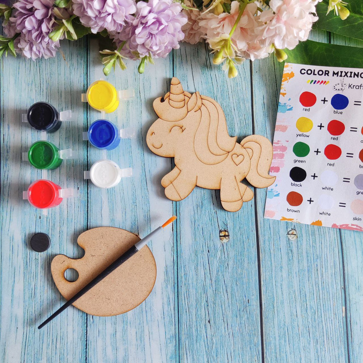 Unicorn (Fridge Magnet DIY Kit) MDF