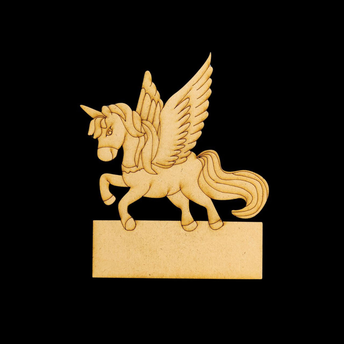 Unicorn (Mini Name Board - MDF) Personalised