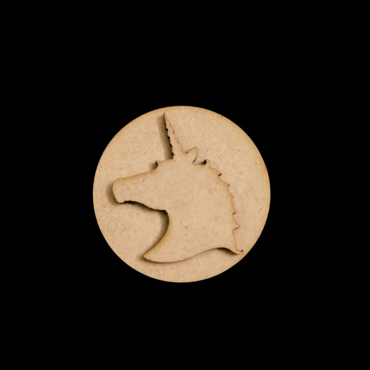 Unicorn (MDF Round Fridge Magnet Base)1
