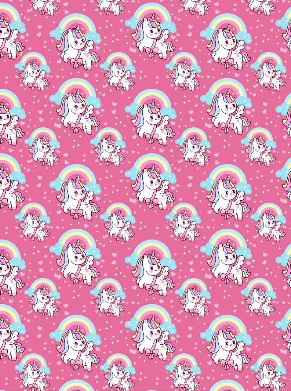 Unicorn Rainbow - Seamless Pattern (Decoupage Paper)