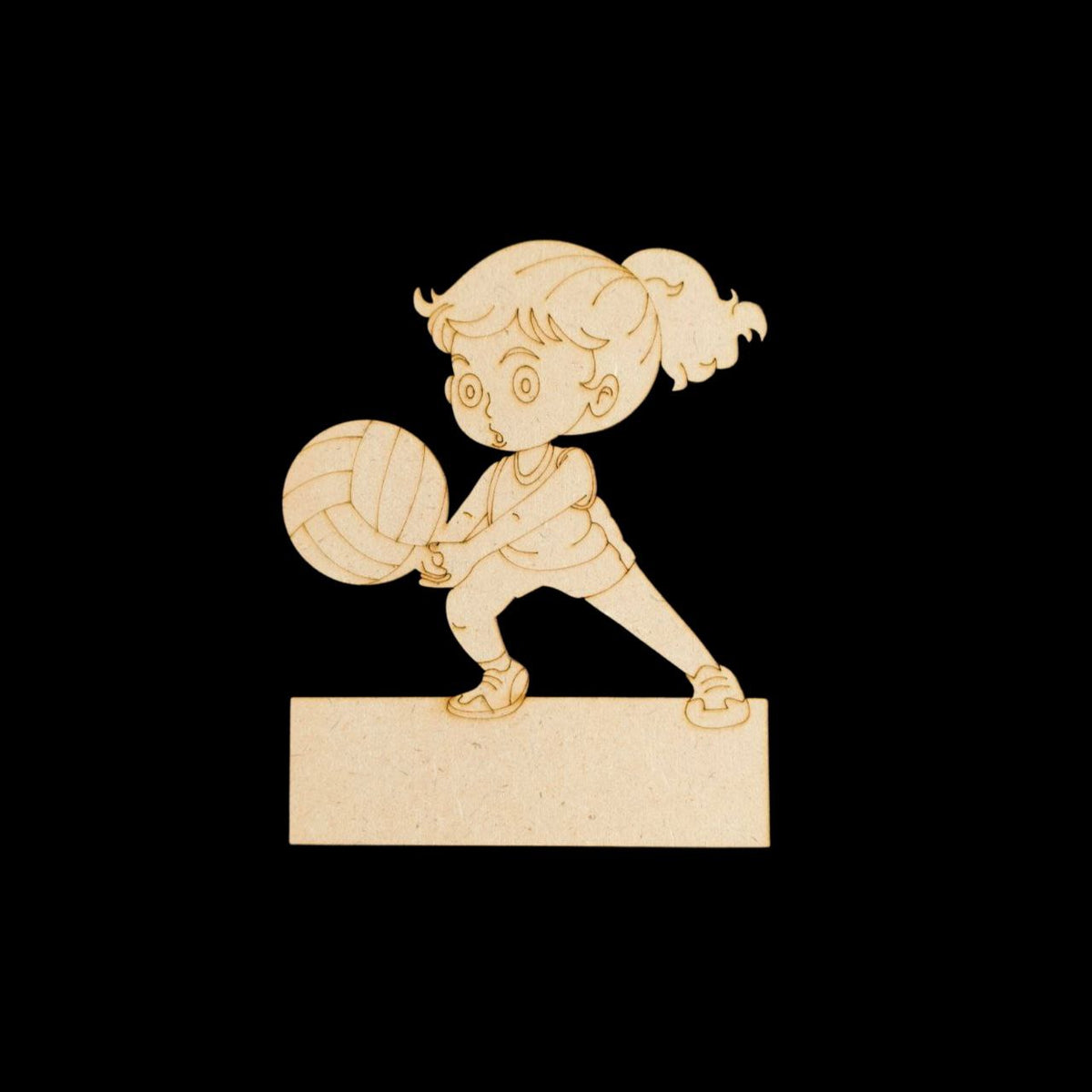 Volleyball pro Girl (Mini Fridge Magnet Name Board) MDF