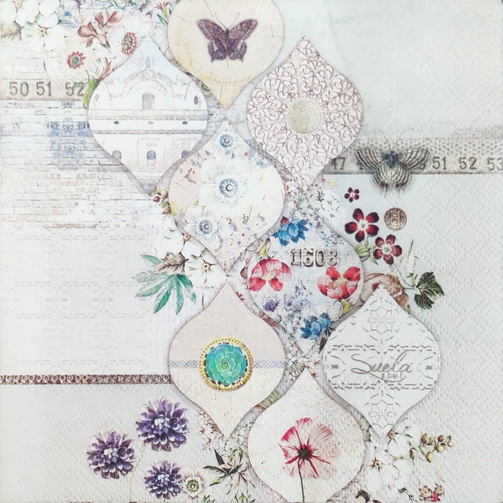 Butterfly wall print ( German Napkins Tissues )