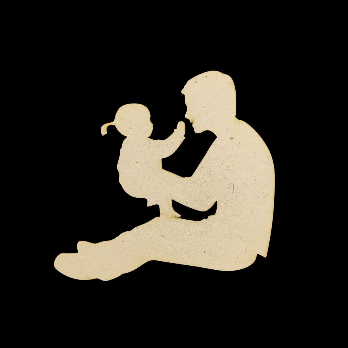 You are my World ( Silhouette Cutout - MDF) Fathers Day