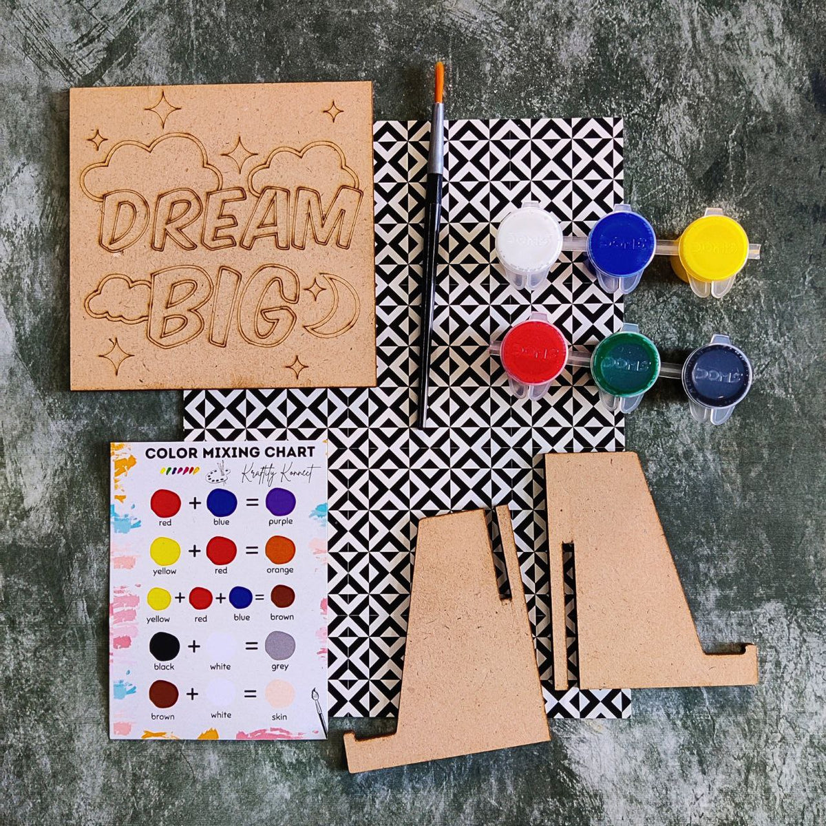 Dream Big (DIY Desk Decor Kit - Premarked MDF)