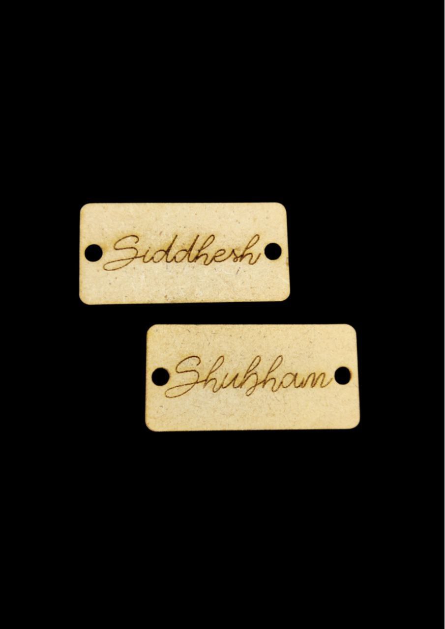 Name Engraved Rakhi - Thin ( MDF ) personalised