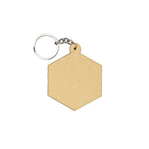 Hexagon ( MDF - Keychain Base )