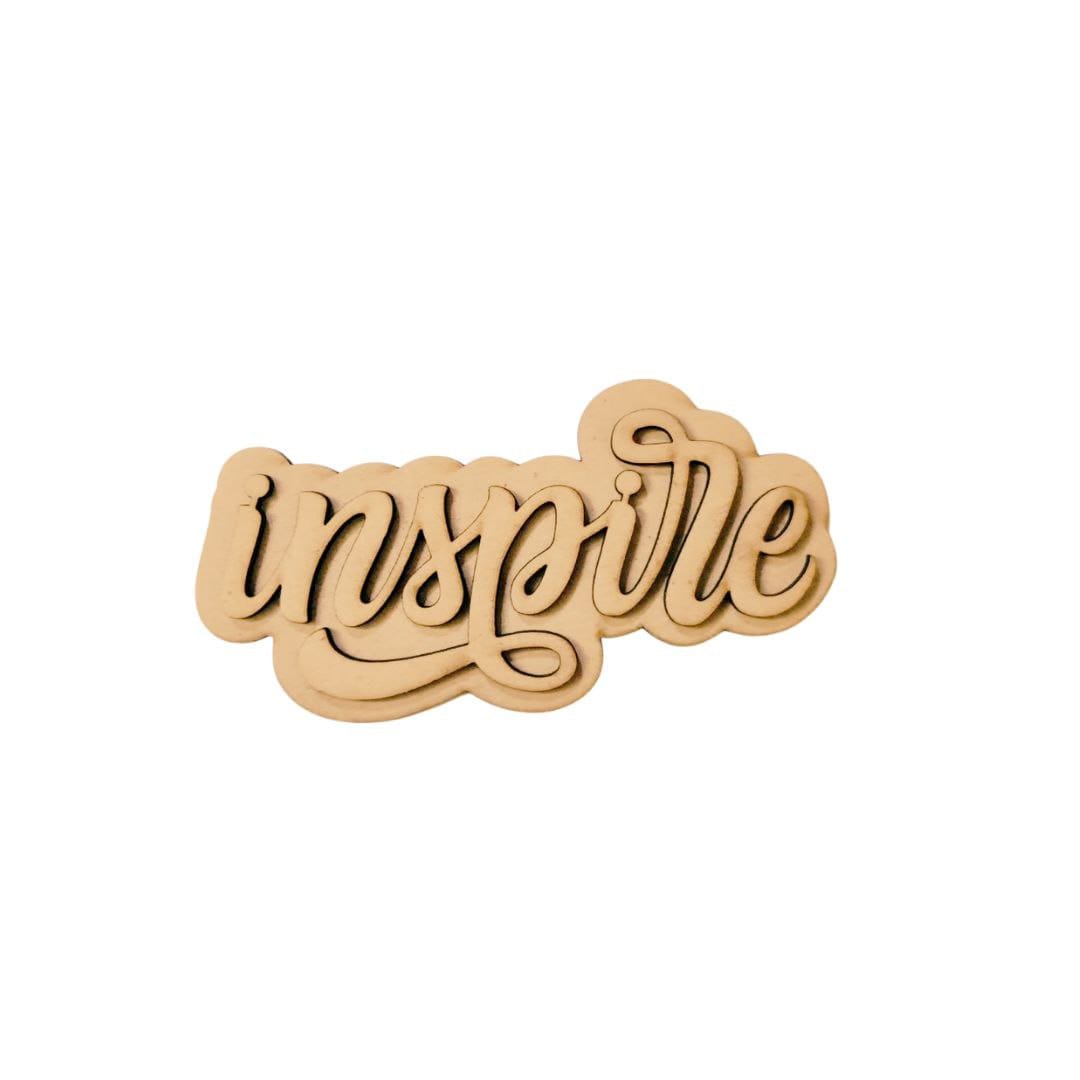 Inspire - Layered Embellishments ( Fridge Magnet Base )