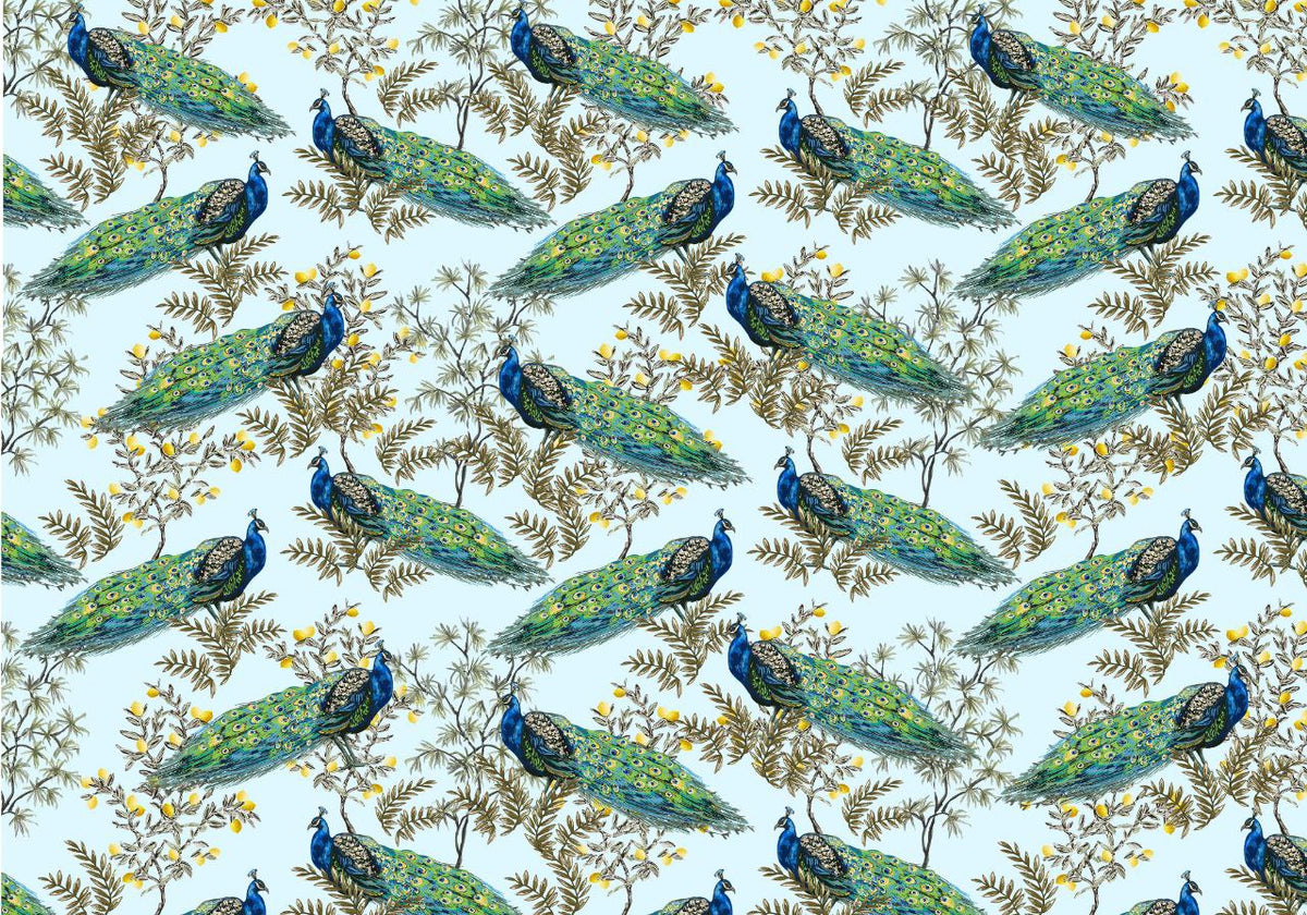 Peacocks (Tile effect) ( Instant Transfer Sheets )