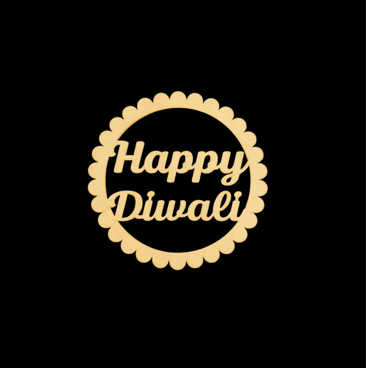 Round ring - Happy Diwali Tags ( MDF Diwali collections )