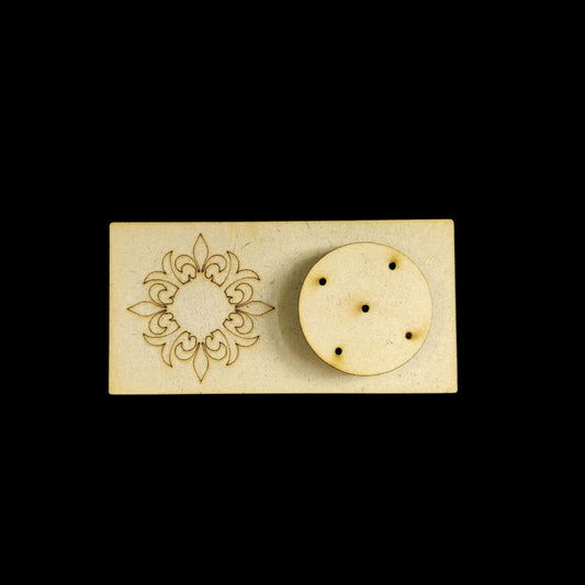 Rangoli (Agarbatti stand - Ince nse stick holder - MDF) DIY Festive