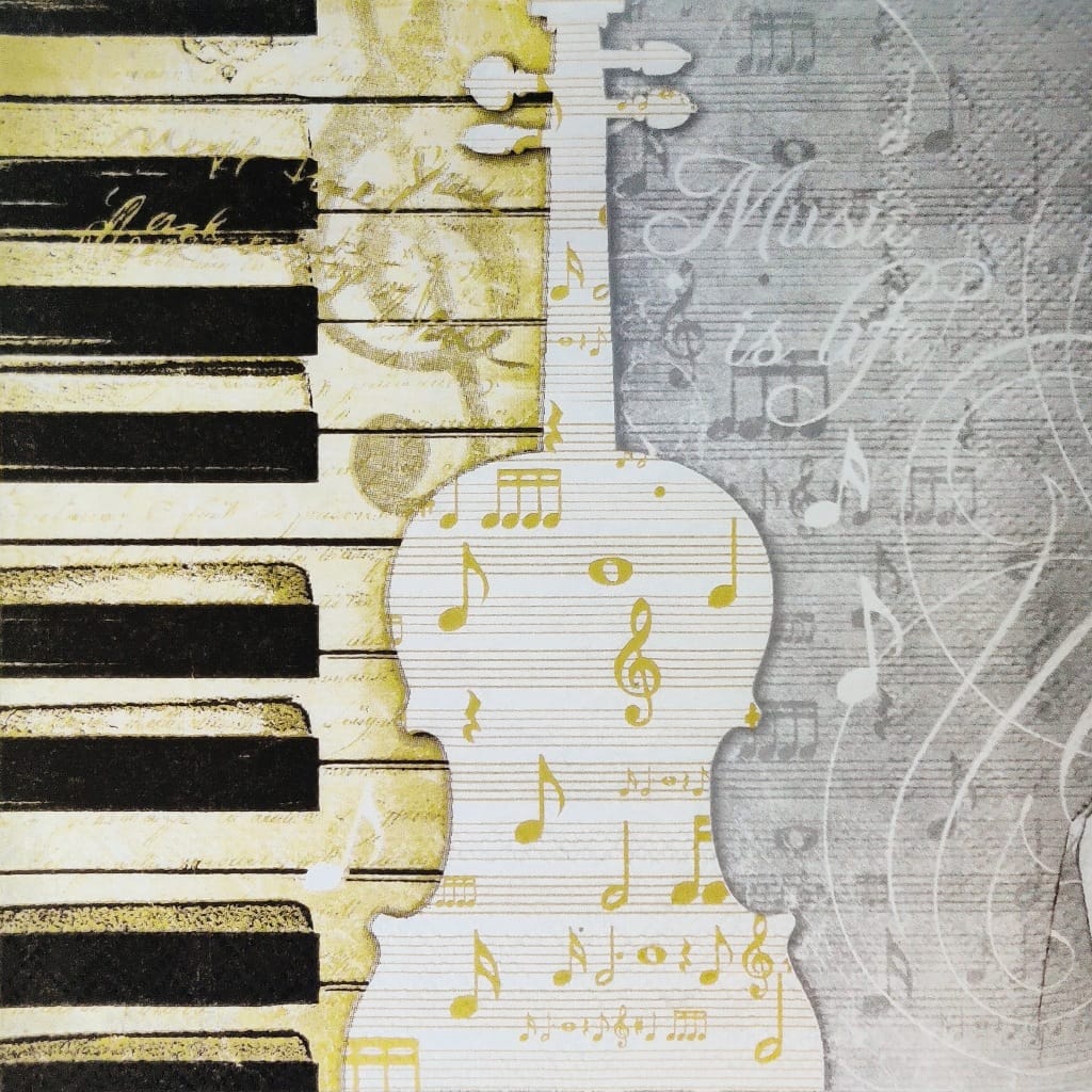 Piano Guitar ( German Napkins Tissues )