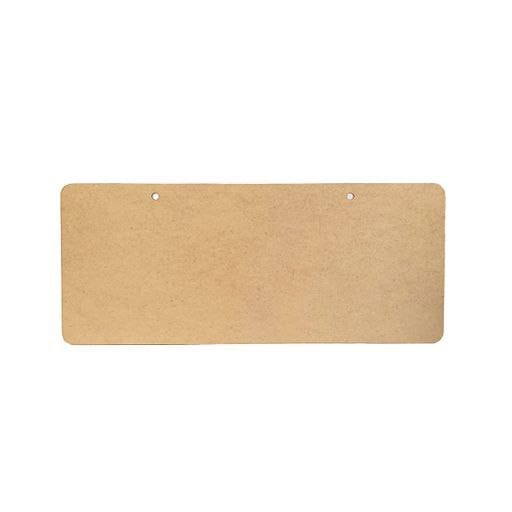 Curved Rectangular ( MDF name plates )